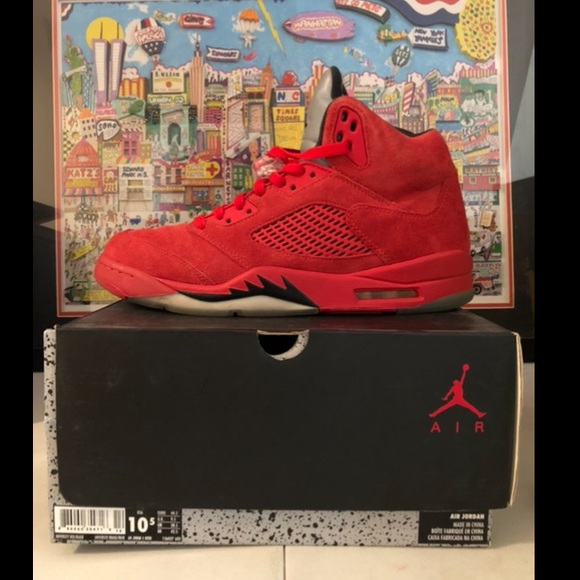 Air Jordan Retro 5 University Red / Black US Mens sz 10.5 - Picture 2 of 10